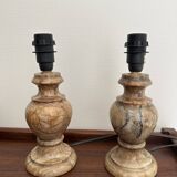 Mina France marble bedside lamp bases