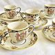 6 old Devres Fourmaintraux Rouen coffee cups Dinan model 19th century