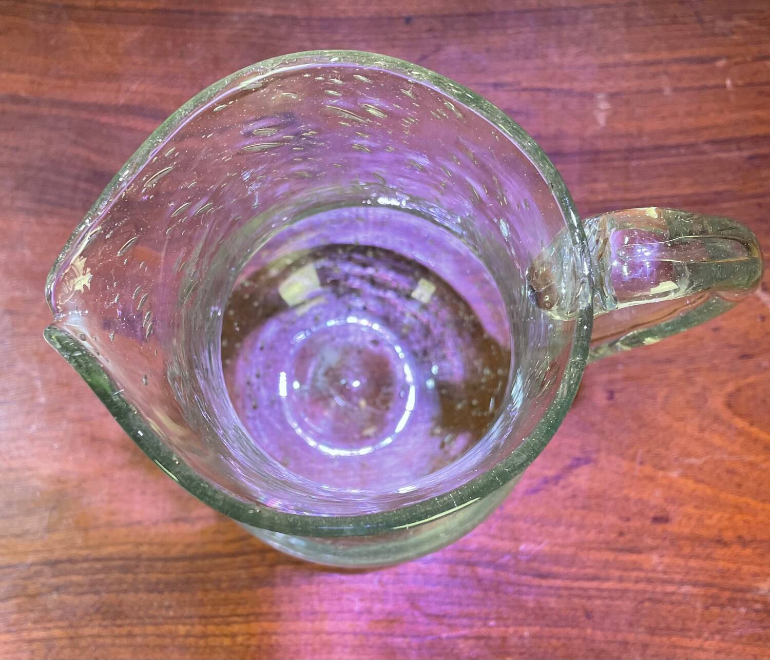 Riom glass pitcher