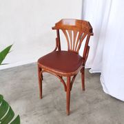 Vintage Bentwood Dining Chair: Thonet Style Fan Backrest, 1970s Irish Pub