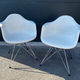 Pair of DAR Plastic Armchairs by Charles & Ray Eames for Vitra