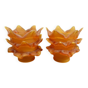 Paire de tulipes en pâte