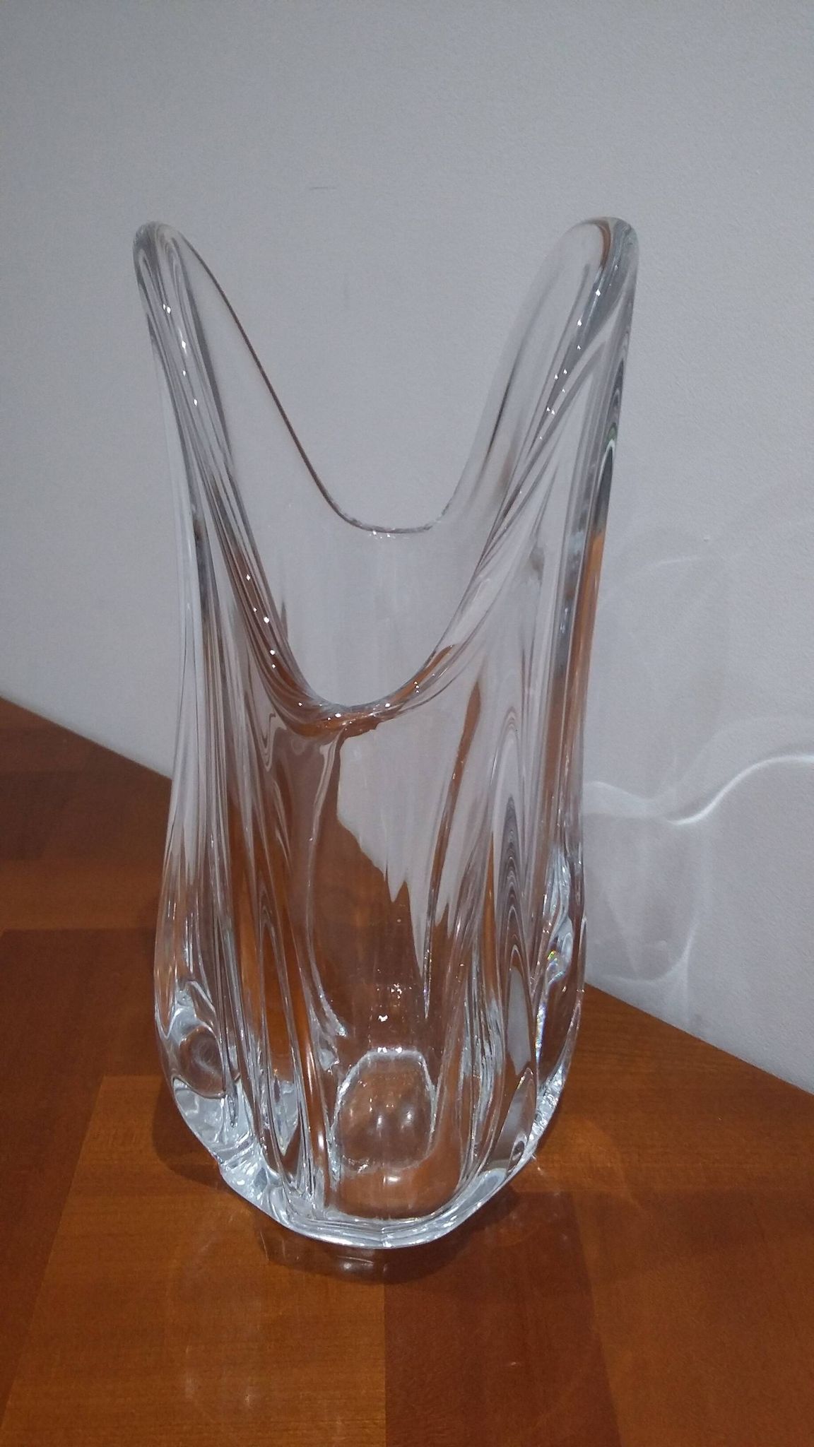 Very Pretty Large Art Crystal Vase Vannes France
