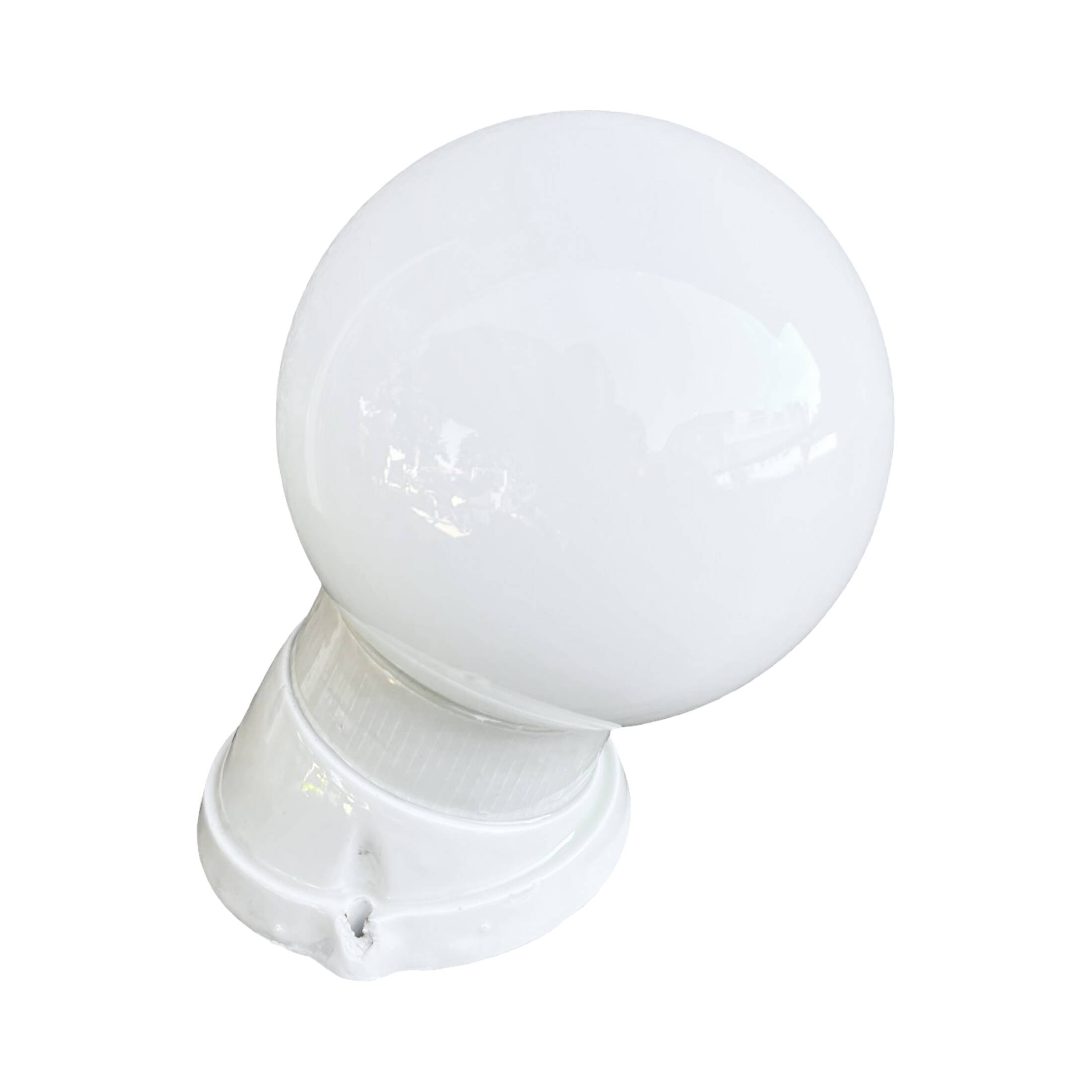 White industrial wall lamp Lindner, Germany, 1960s.