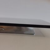 Vintage metal presentation tray and smoked glass