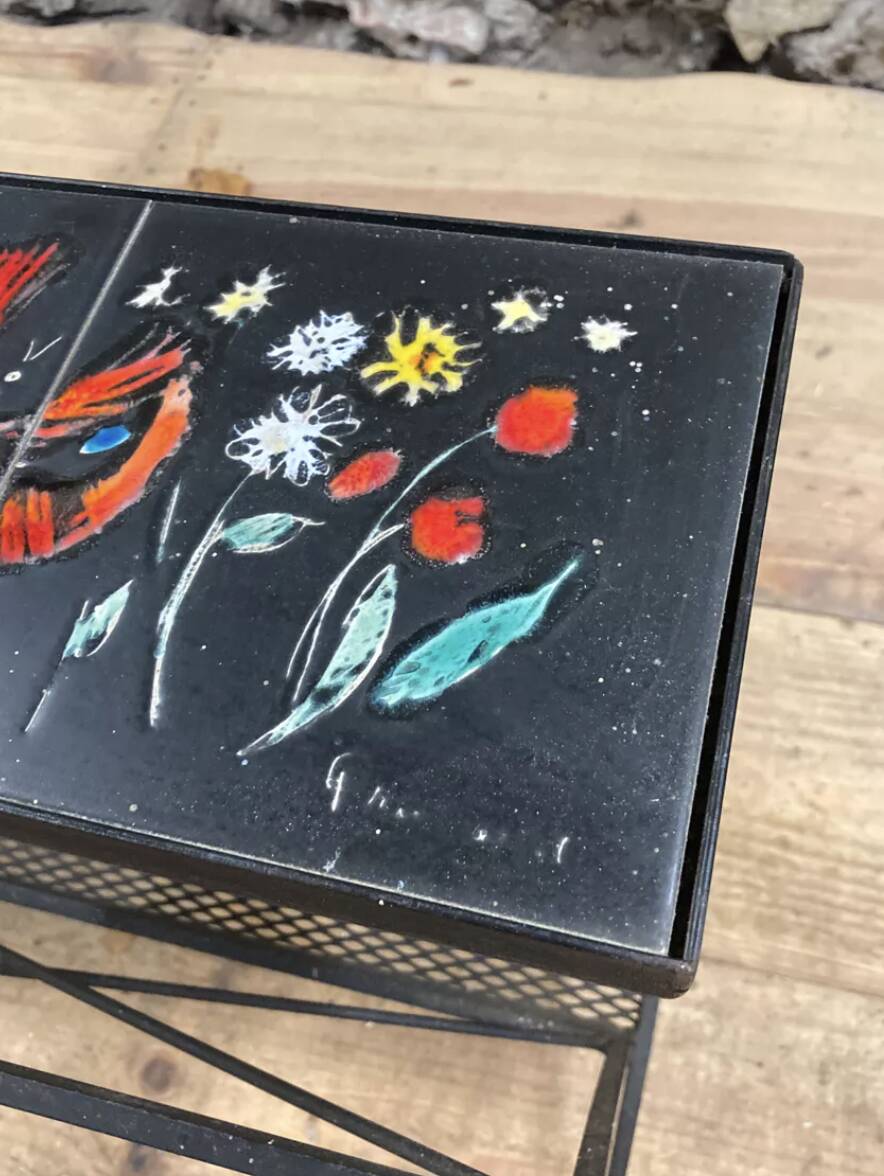 Ceramic tile magazine rack 1950