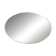 Round mirror with brass rim - 55 cm