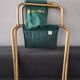 Lafuma foldable chair green vintage camping with armrest