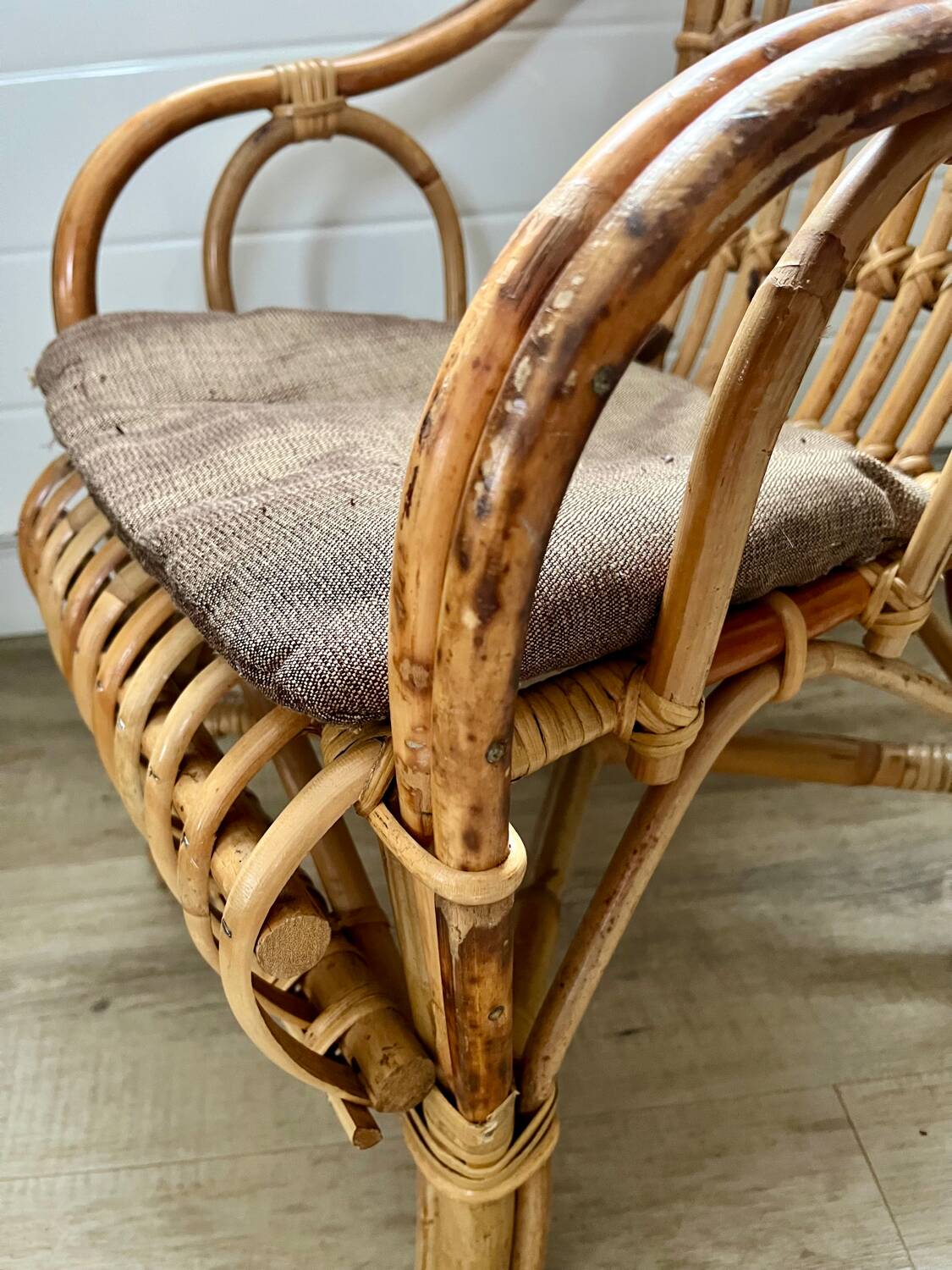 Child's rattan armchair