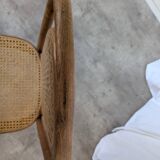 Vintage High Back Bentwood Cane Dining Chair / Thonet Style / Torn Seat