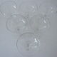 Suite of six beer glasses on foot in colorless crystal