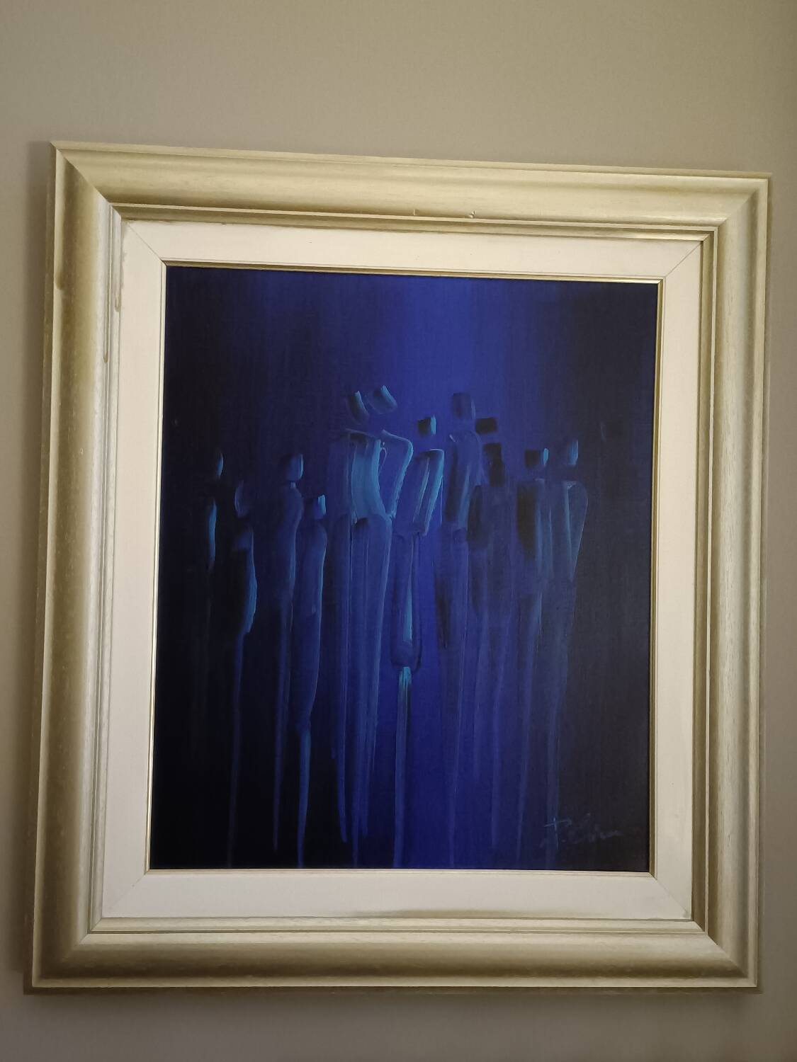 Painting, oil on canvas signed