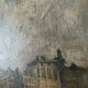 Tableau HSP school of the North Impressionist late 19th century marine port signed + frame