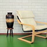 Vintage brown floor vase