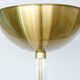 Floor lamp in glass & metal 1940s