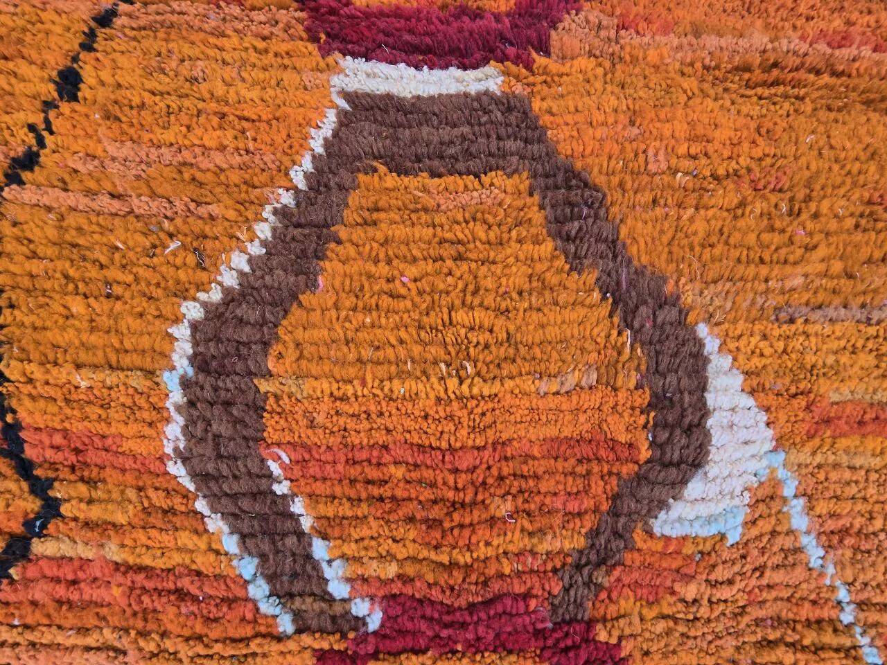 Moroccan handmade wool rug 3 x 2 m