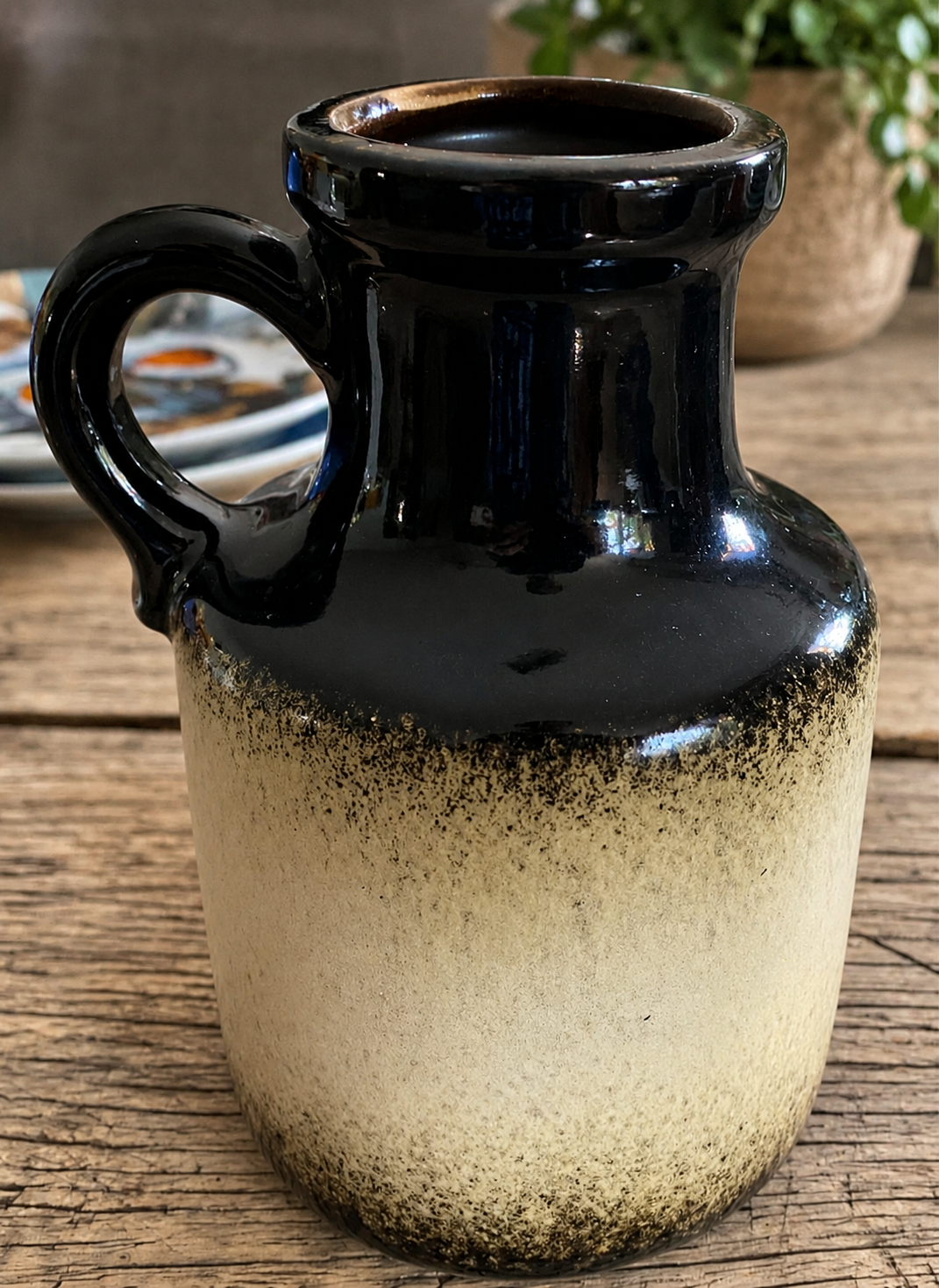 Fat Lava Vase Scheurich 16.5 cm – Vintage Ceramic W. Germany