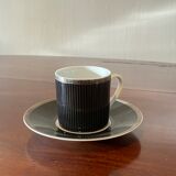 Christofle coffee set in porcelain and platinum
