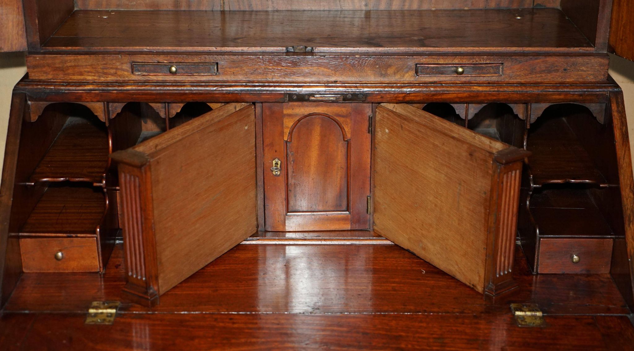 Colonial camphor wood library desk, George III period circa 1760.