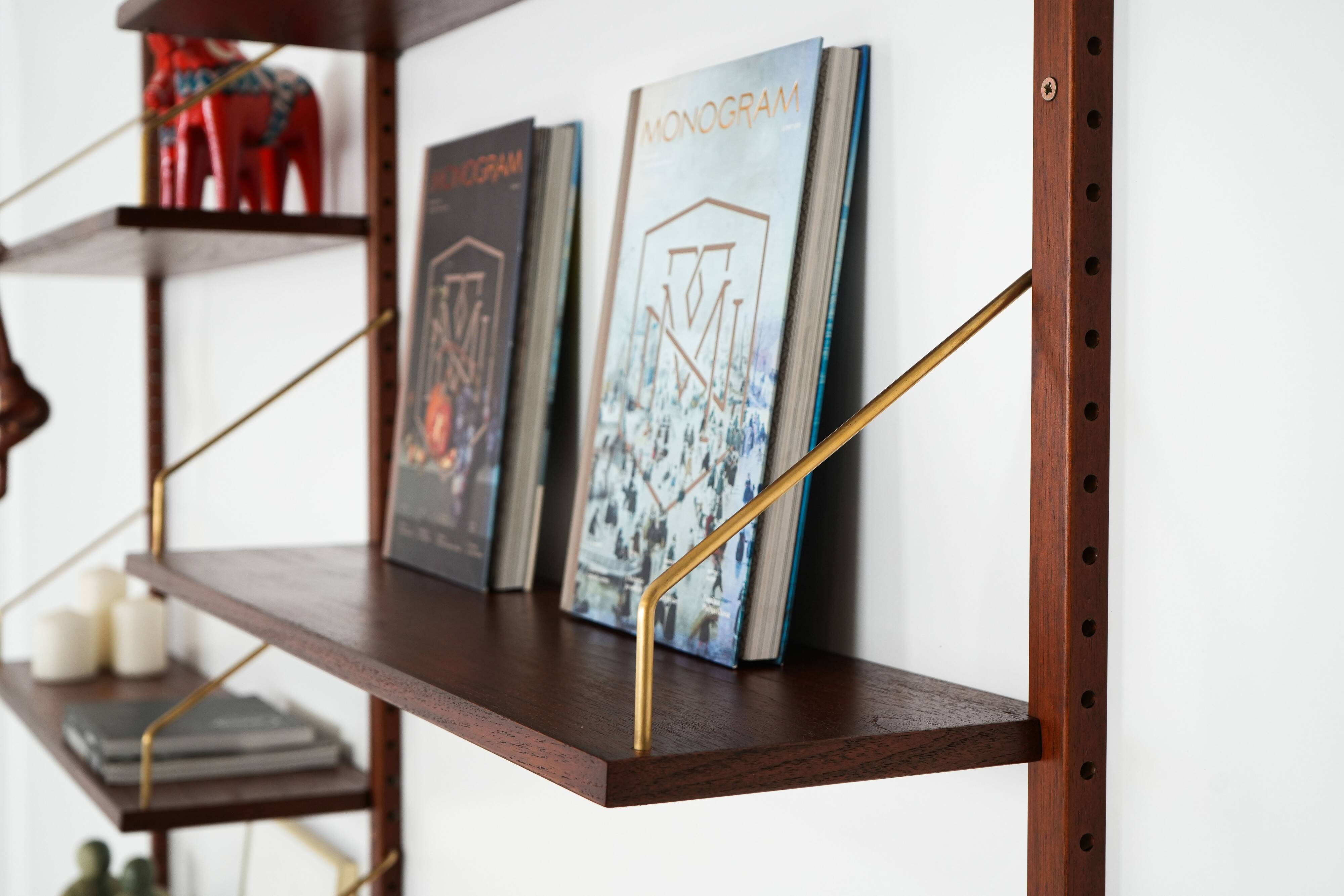 Teak system bookcase, Danish design, 1960s, production: Denmark