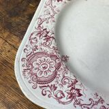 Square plate, ironstone, Medici collection, Longchamps