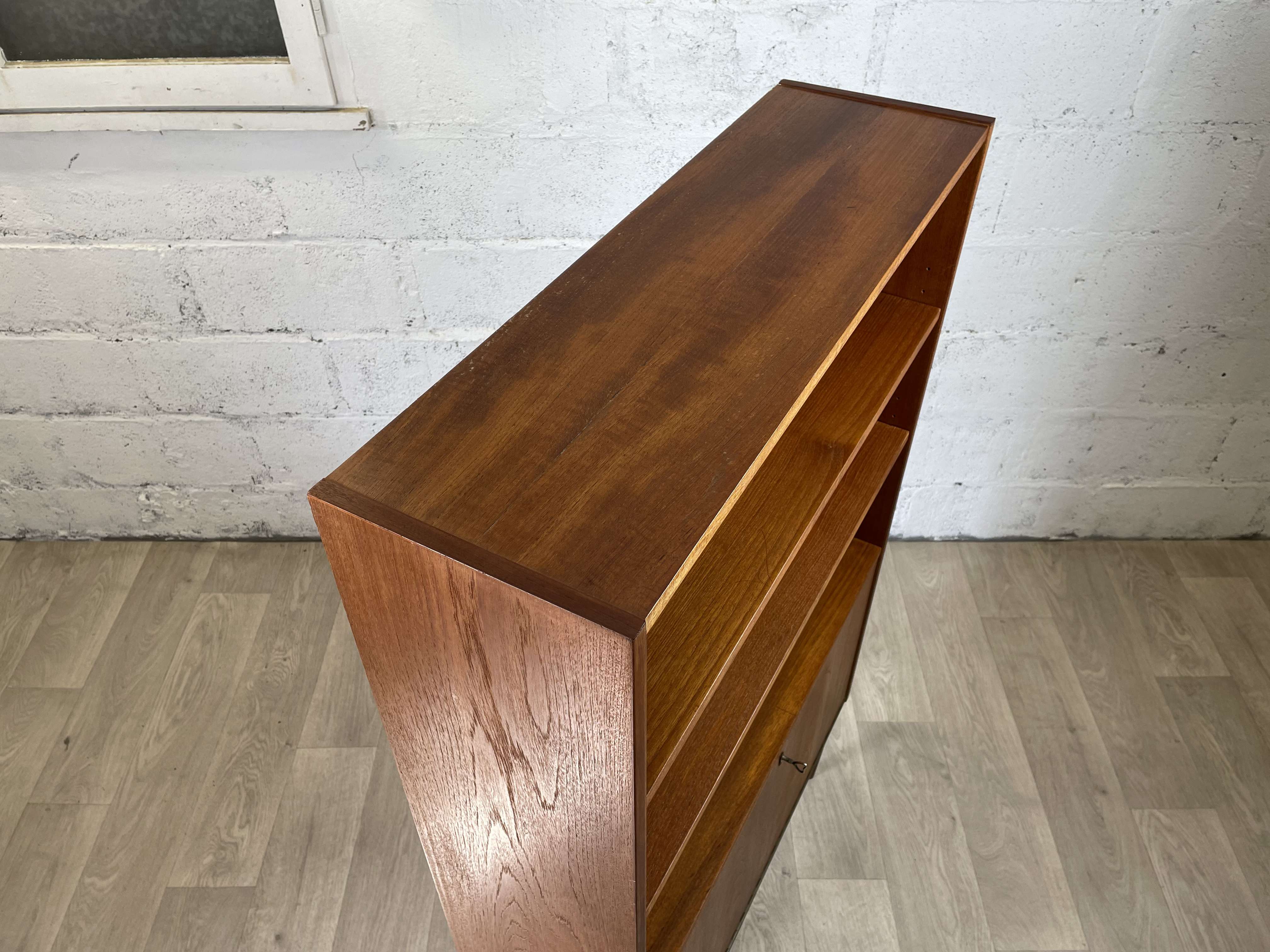Scandinavian teak bookcase, 60s