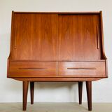 Vintage Danish mid-century teak bar cabinet 1960