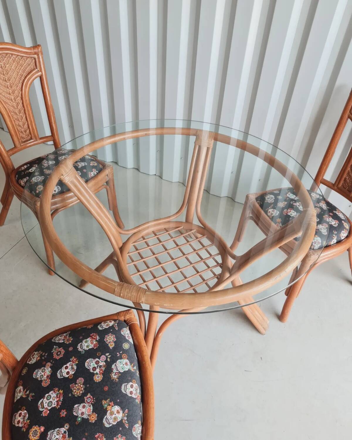 Rattan garden furniture