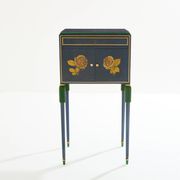 Petit meuble cabinet en hêtre peint de Paul Follot vers 1920