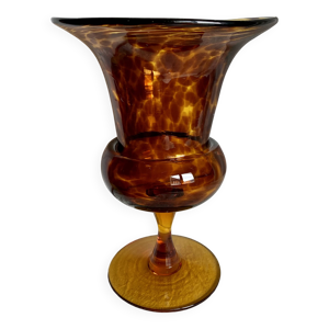 Vase verre soufflé ''écaille