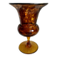 Vintage 1960s "tortoiseshell" blown glass vase