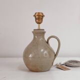 Stoneware and cotton thread lamp