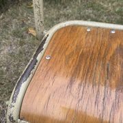 Old small school chair for children, vintage design, height a.