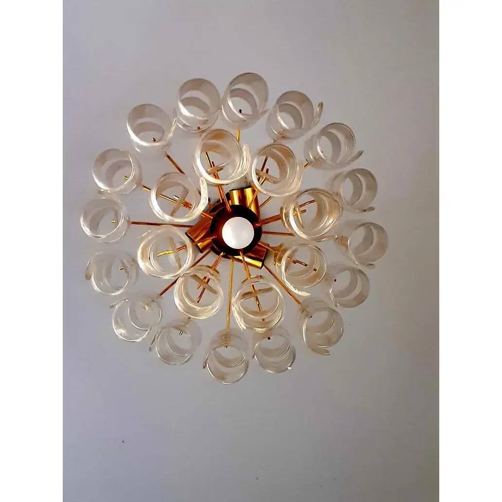 Murano-Style Glass Sputnik Chandelier