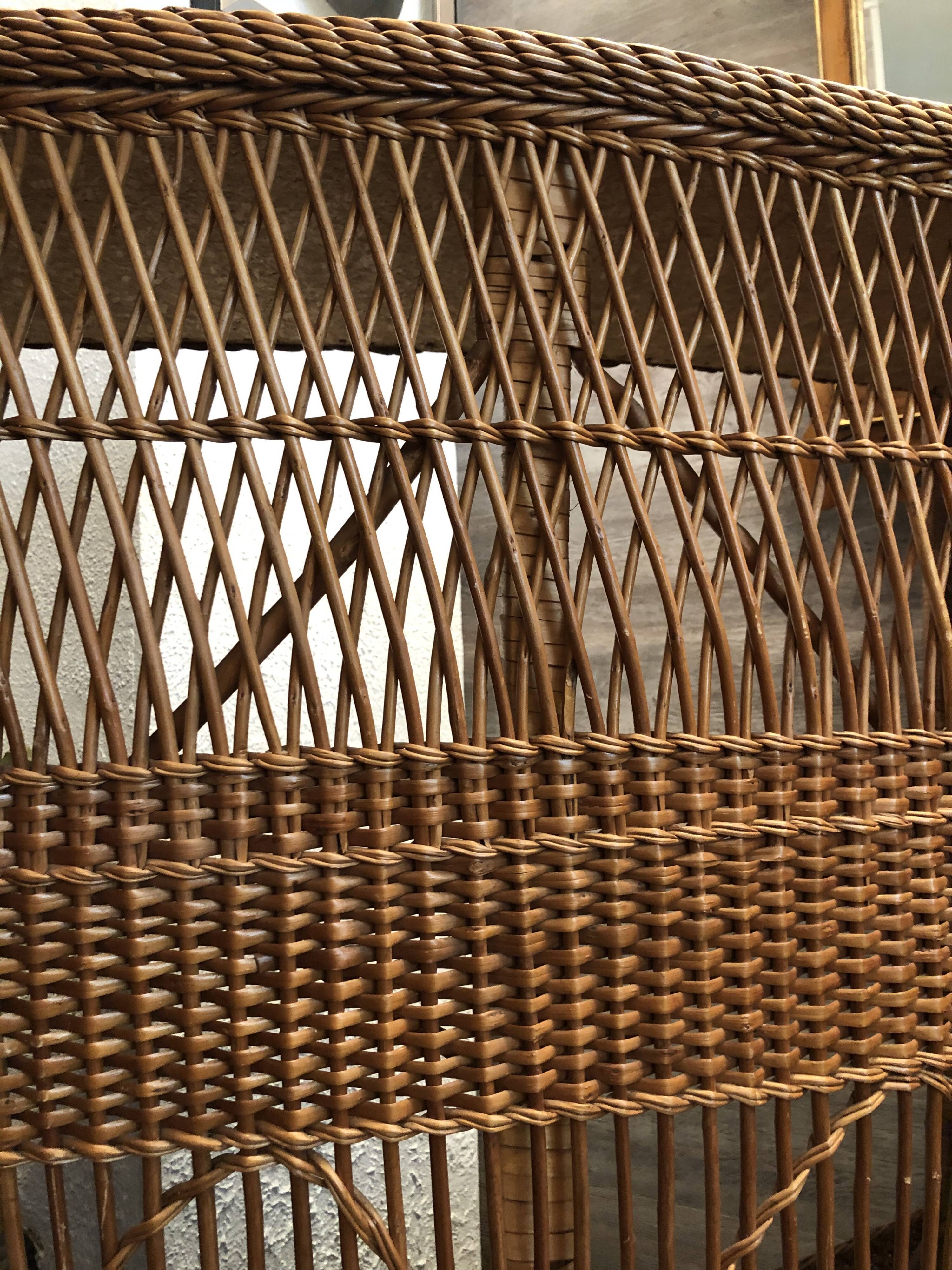 1960 vintage wicker bar