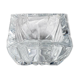 Chiseled crystal ashtray