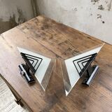 Pair of 80s wall lights