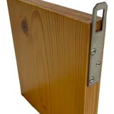 Vintage wooden wall rack bookshelf in pine