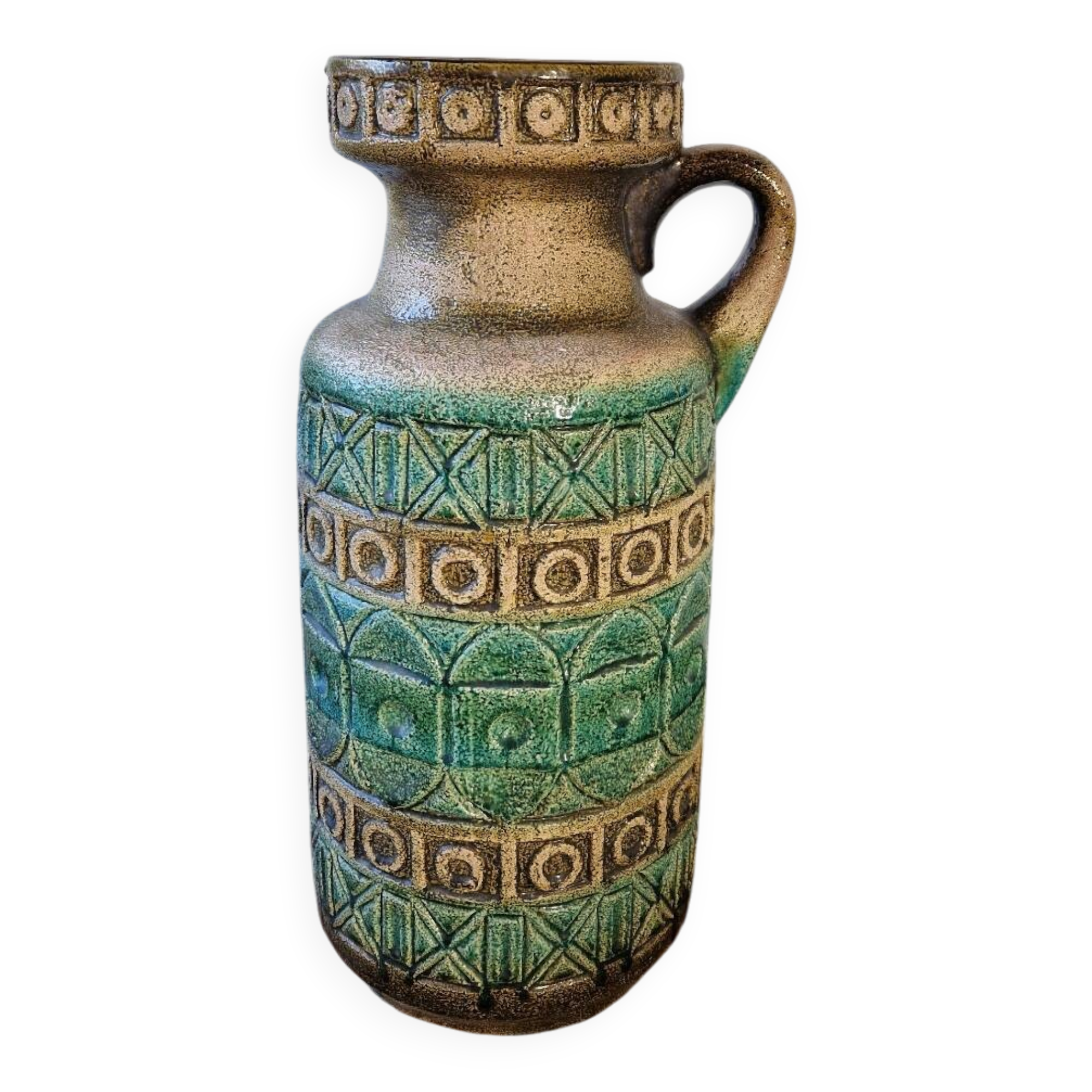 Large floor vase in ceramic Bay Keramik West Germany design 20th century