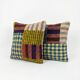 Set of 2 vintage kilim cushion covers 51x51 cm