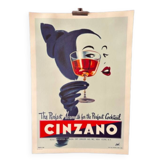 CINZANO Advertising Poster