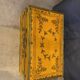 Chinese leather box with floral decor