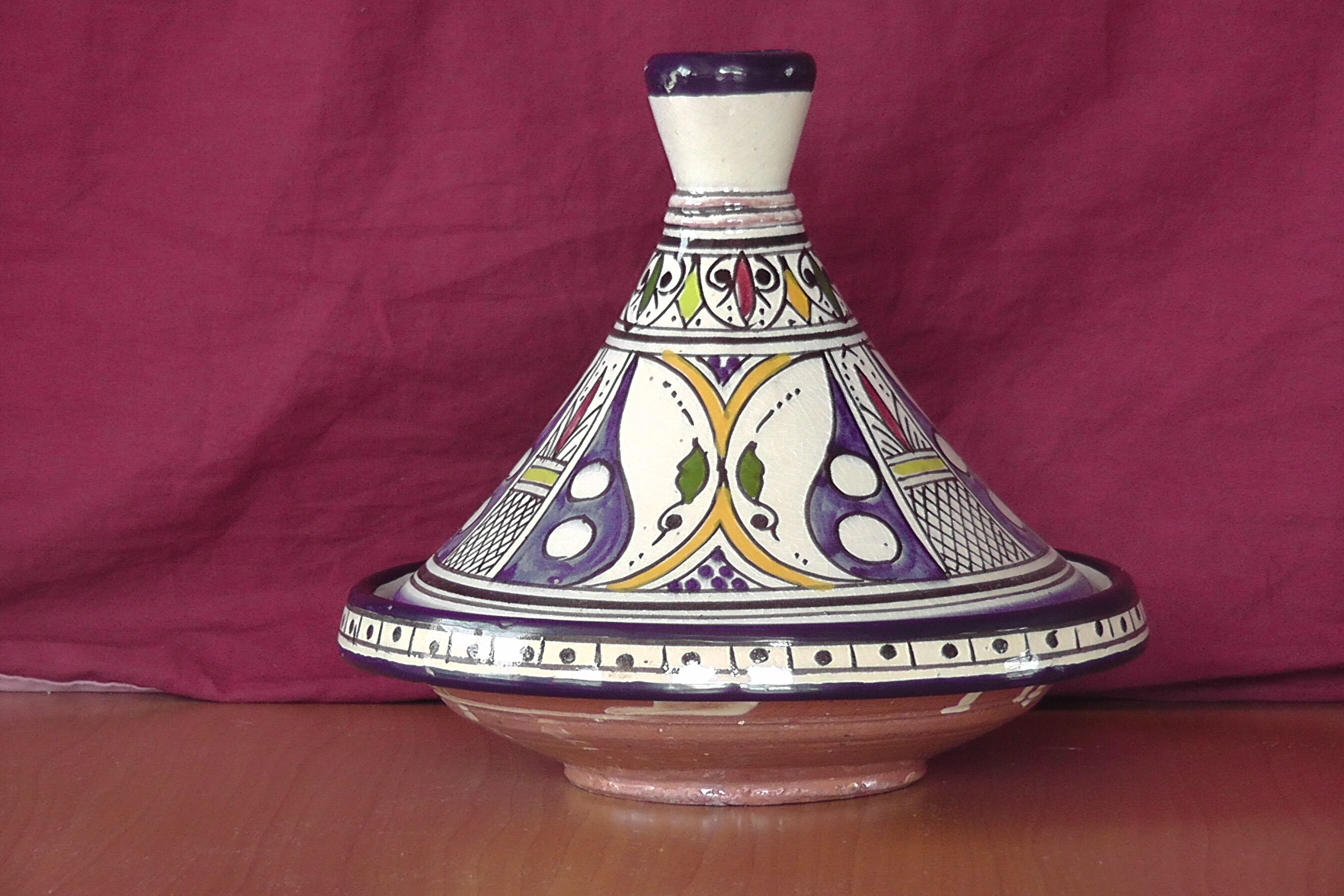 Moroccan tagine blue safi