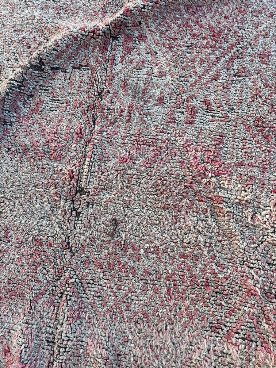 Large Berber Bohemian carpet Boujad, pink Moroccan wool carpet.