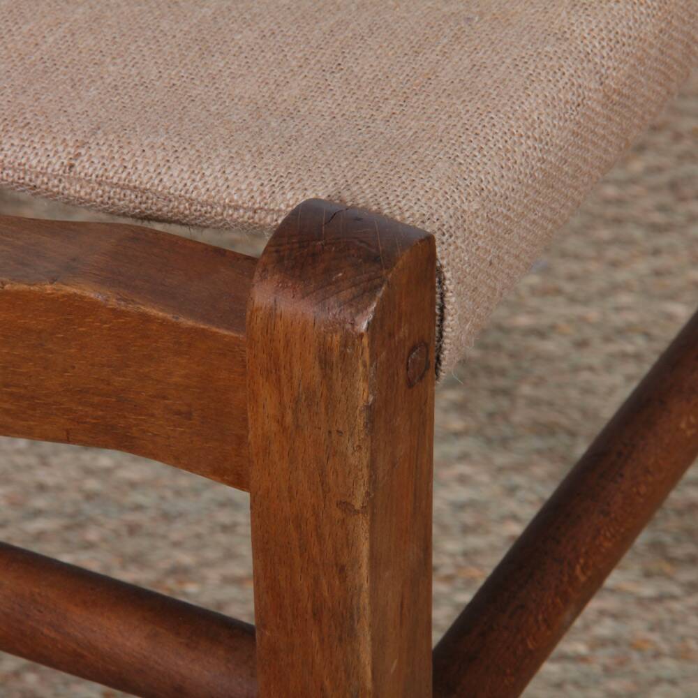 Wooden stool from the 1950s