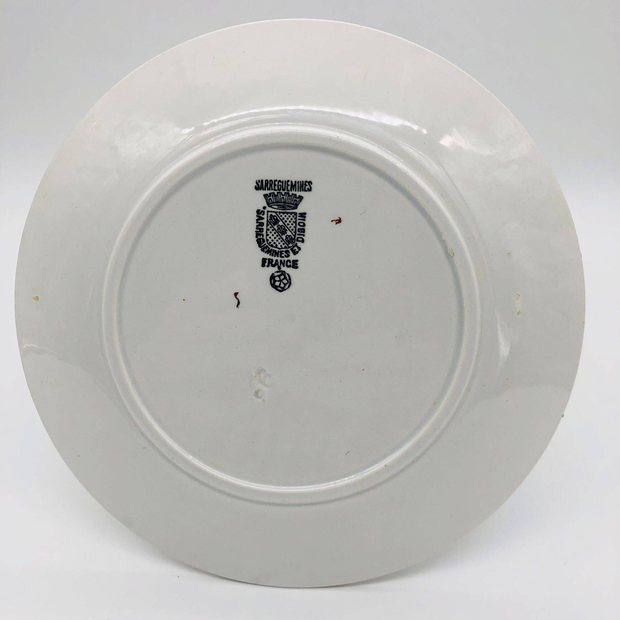 6 dessert plates "Sarreguemines & Digoin".