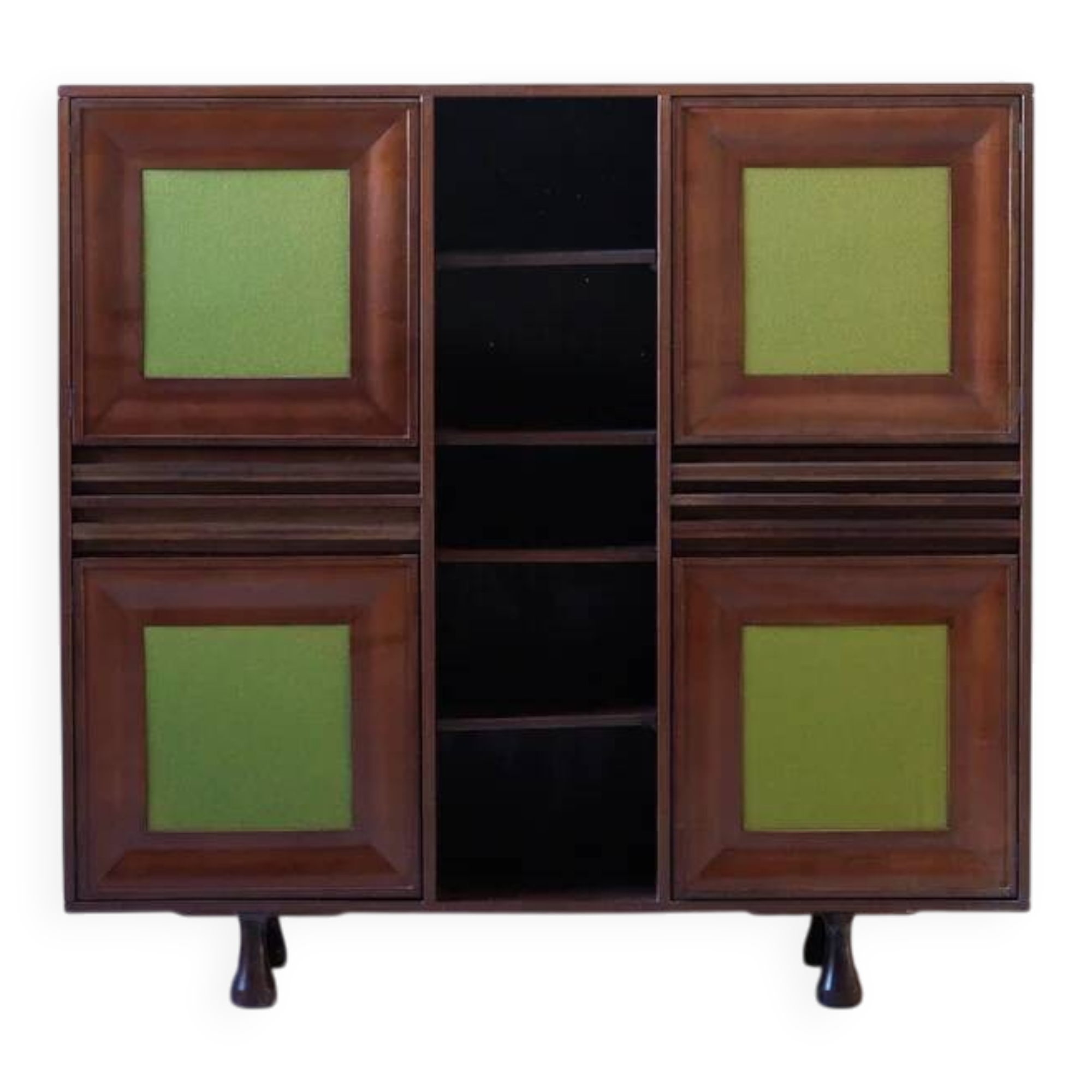 Angelo Cabinet en acajou, Mangiarotti pour Sorgente dei Mobili, Italie, années 1960