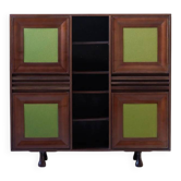 Angelo Mangiarotti for Sorgente dei Mobili | Mahogany cabinet, Italy, 1960s