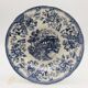 6 Assiettes creuses vintages bleues « Motifs toile de Jouy »