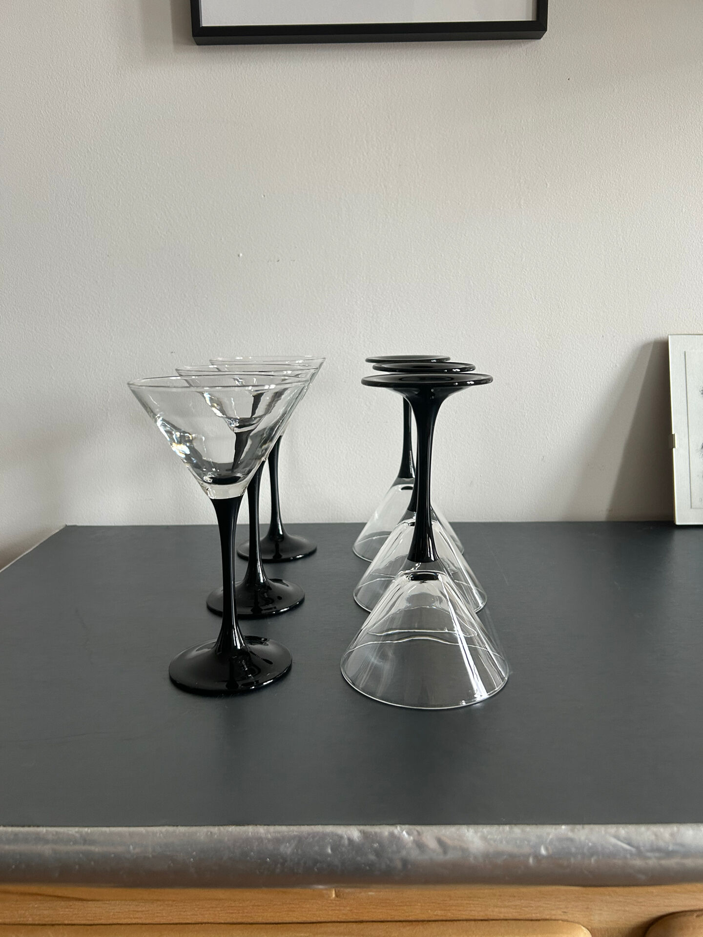 Domino cocktail glasses by Luminarc France